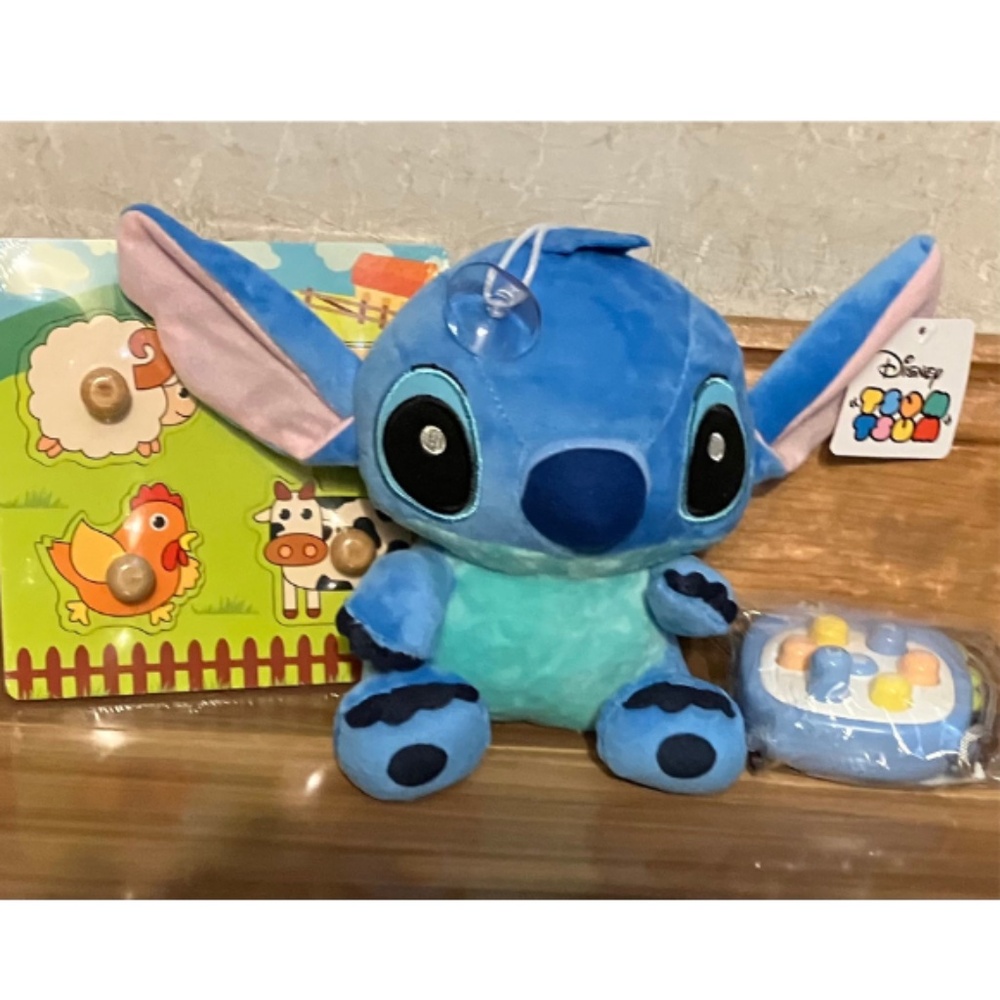 Baby/Toddler Toys -Disney Stitch Soft ,4 pc puzzle w/handle, Small Whack-A-Mole
